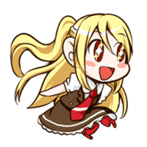 Colorful high school girls sticker #310505