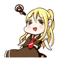 Colorful high school girls sticker #310506