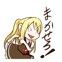 Colorful high school girls sticker #310512