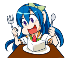 Colorful high school girls sticker #310514