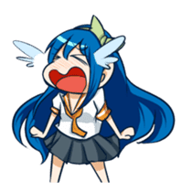 Colorful high school girls sticker #310515