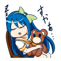 Colorful high school girls sticker #310518