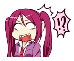 Colorful high school girls sticker #310524