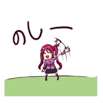 Colorful high school girls sticker #310525