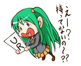 Colorful high school girls sticker #310531