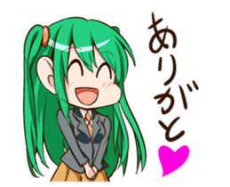 Colorful high school girls sticker #310536