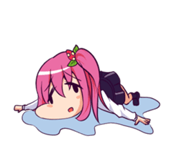 Colorful high school girls sticker #310542