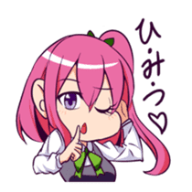 Colorful high school girls sticker #310543