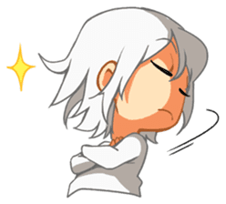 Grey is... - Chibi Ver. sticker #311647