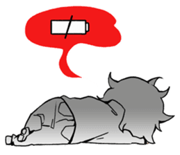 Grey is... - Chibi Ver. sticker #311652