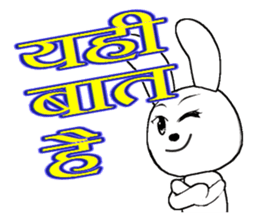 The rabbit which is full of expressions9 sticker #312450