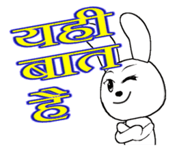 The rabbit which is full of expressions9 sticker #312450