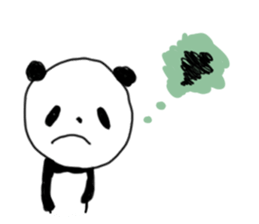 "muu" of panda sticker #312913