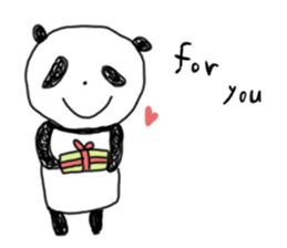 "muu" of panda sticker #312924