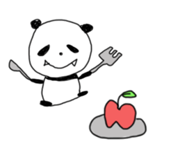 "muu" of panda sticker #312928