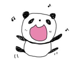 "muu" of panda sticker #312931