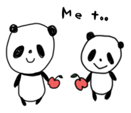 "muu" of panda sticker #312944