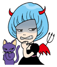 Moody Devil Girl sticker #313112
