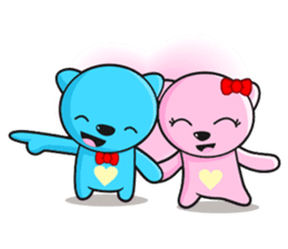 MR AND MRS BEAR ( IN LOVE ) sticker #313312
