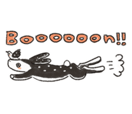 Polka dot girl. sticker #313362