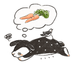 Polka dot girl. sticker #313382