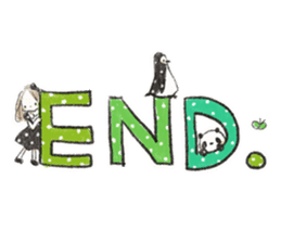 Polka dot girl. sticker #313384