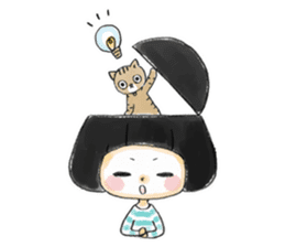 Mr.Cats and Maid girl loosely sticker sticker #313477