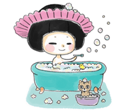 Mr.Cats and Maid girl loosely sticker sticker #313486