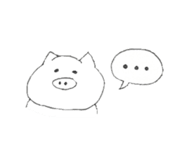 Buu-chan Piglet sticker #314545