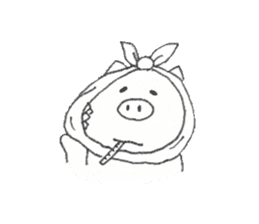 Buu-chan Piglet sticker #314555