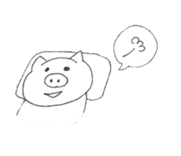 Buu-chan Piglet sticker #314570