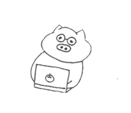 Buu-chan Piglet sticker #314576