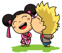 LOVE AND FRIENDSHIP - AKI AND AIKA sticker #315109