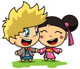 LOVE AND FRIENDSHIP - AKI AND AIKA sticker #315113