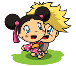 LOVE AND FRIENDSHIP - AKI AND AIKA sticker #315114