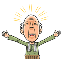 Grandpa & Grandma from the countryside sticker #315626