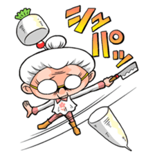 Grandpa & Grandma from the countryside sticker #315632