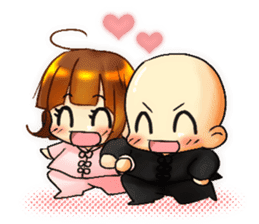 Brother and sister of martial arts. sticker #315742