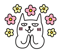 TOFU -White Cat - 2 sticker #315995