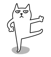 TOFU -White Cat - 2 sticker #316002