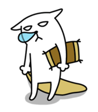 TOFU -White Cat - 2 sticker #316017