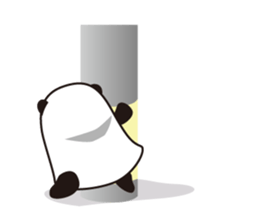 Sticker Peeping MochiPanda(English) sticker #316586