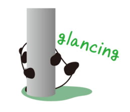 Sticker Peeping MochiPanda(English) sticker #316591