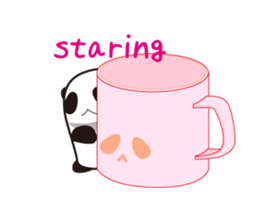 Sticker Peeping MochiPanda(English) sticker #316600