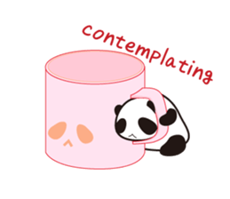 Sticker Peeping MochiPanda(English) sticker #316605
