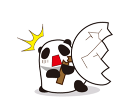 Sticker Peeping MochiPanda(English) sticker #316613