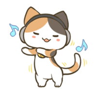 a calico cat MI-KE sticker #316672