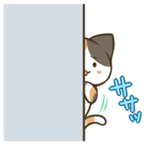 a calico cat MI-KE sticker #316702
