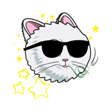 Shiro the Cat sticker #317225