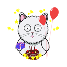 Shiro the Cat sticker #317255